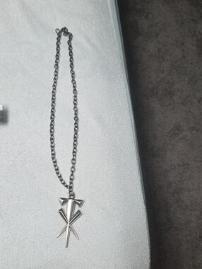 2014 WWE Wrestling Men’s Symbol Pendant Necklace - Stainless Look